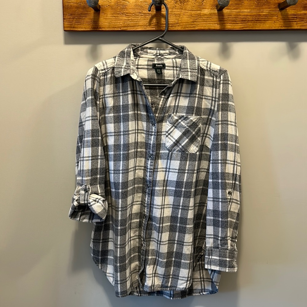 Roots flannel shirt